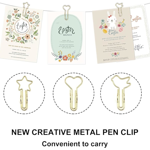 Pennhållare Clips - 20-pack Multifunktionella rostfria pennklämmor, pennhållare clips för anteckningsböcker, bokmärken bärbar pennklämma loop, för papper