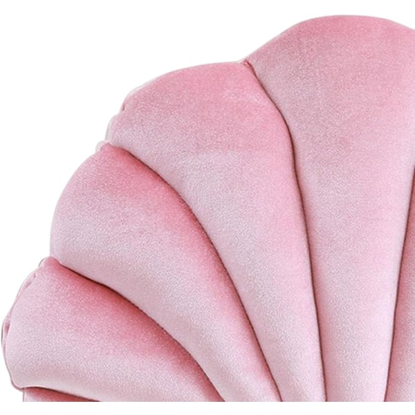 Skalformade Kuddar Musselkudde Golvkudde Multifunktionell Kudde för Soffa Säng Slitstark, Rosa