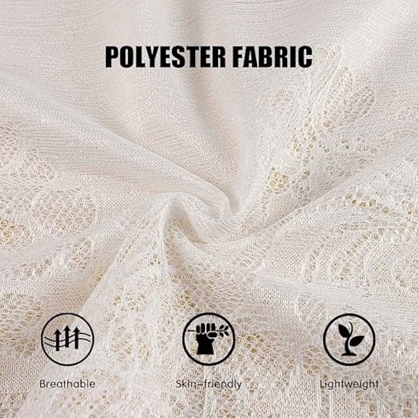Spetsade Sjal och Wraps för Bröllop Fransade Pashmina Sjal för Aftonklänningar Lätt Brud Sjal Scarves för Kvinnor och Brud White