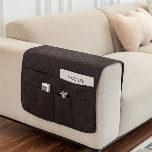 Sofa Armlæn Organizer Sort Sort
