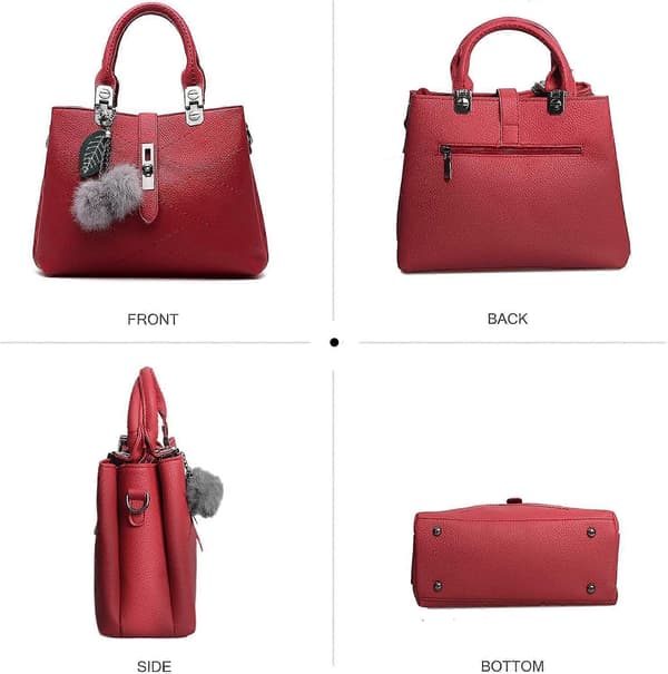 Nya Damhandväskor Mode Damhandväskor och Axelväskor Designerhandväskor Claret Rouge