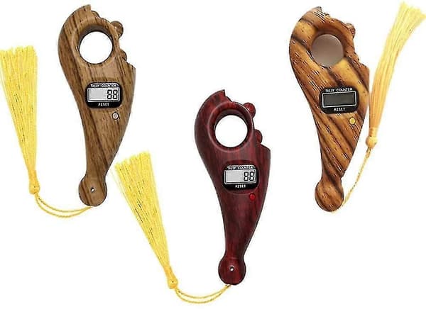 3 stk. Digital Perleteller, Digital Fingerteller, Buddha Perleteller