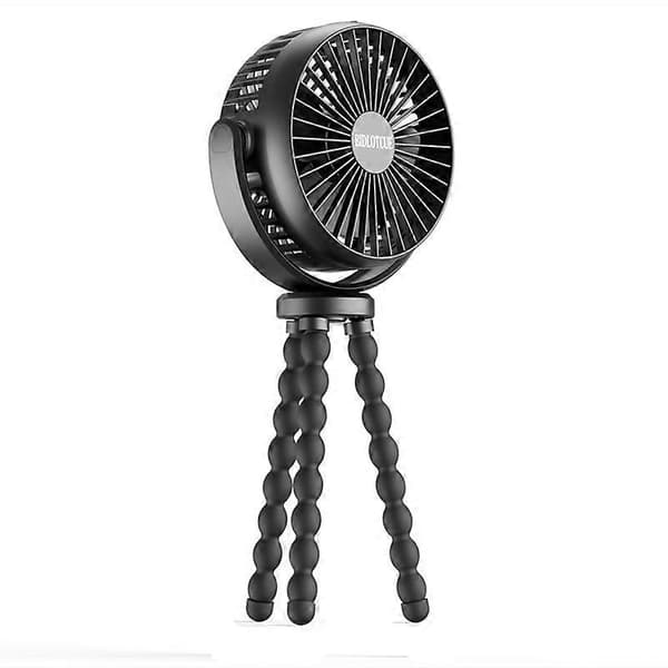 Blæksprutte Ventilator Klapvogn Usb Håndholdt Ventilator Multifunktionel Mini Ventilator