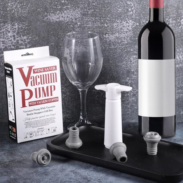 10 st Vinkorkar med Tre Hål, Återanvändbara White Set