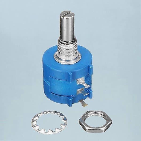 1 st Precision Multiturn Potentiometer 10K Ohm Potentiometer Justerbart Motstånd (Blå)