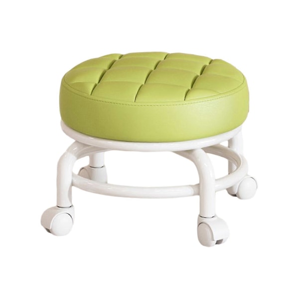 360° Roterande Rullpall Hushållspall Flyttbar Pall Lågt Buller Remhjul Låg Pall Universella Svängbara Hjul För Kök Hem Green 30cmx28cmx6cm