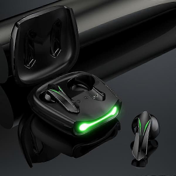 Trådløse ørepropper Hodetelefoner Lav Latens Gaming Bluetooth Headset Med Doble Moduser Black