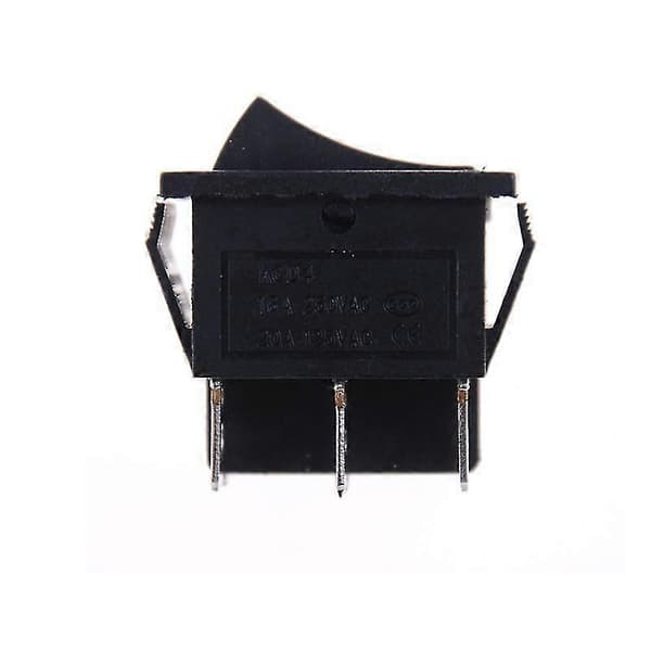Vippekontakt KCD4 DPDT ON/OFF/ON 6 ben 16A/250VAC 20A/125VAC Sort