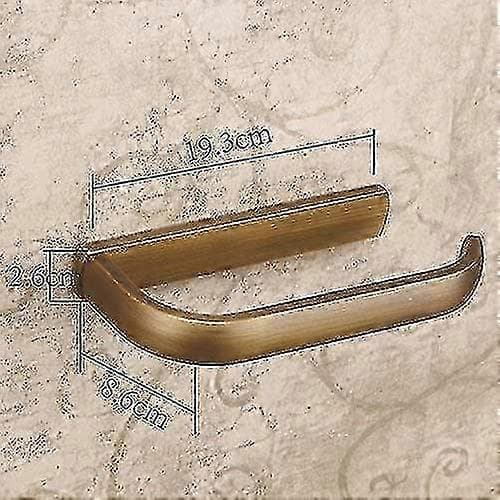 Toalettpapirholder, antikk messing