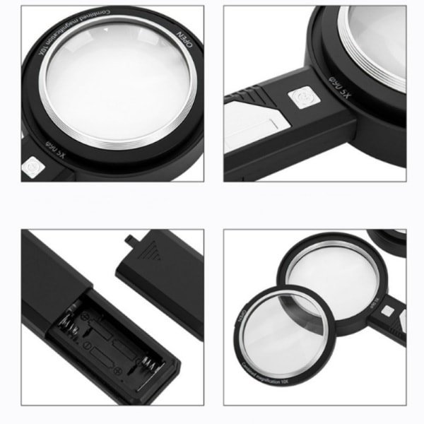 INF 10X Förstoringsglas med Belysning