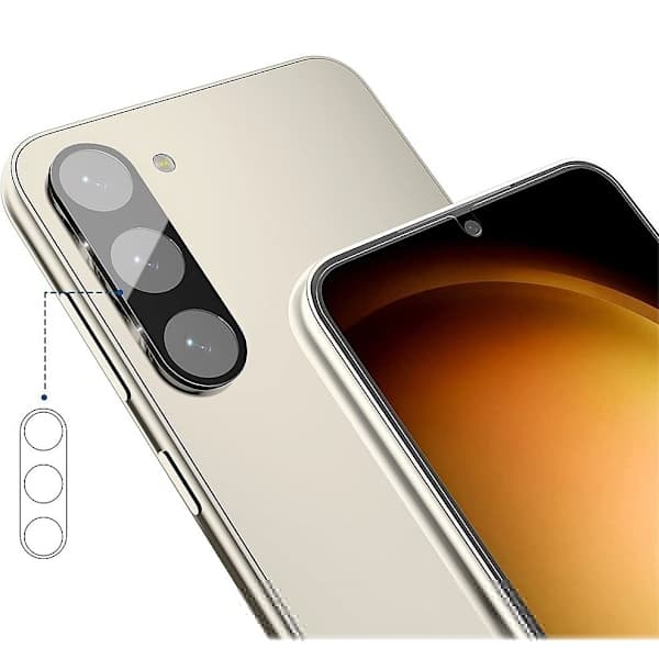 [2-Pack] Samsung S23 Härdat Glas Linsskydd - Svart