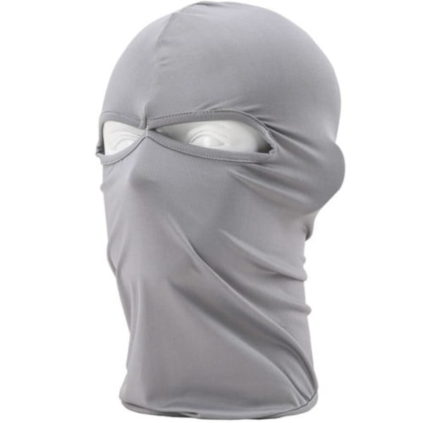 Vinter Full Face Varmt Mask Utendørs Sykling Vindbeskyttelse Lysegrå light grey