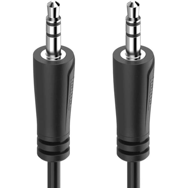 3,5 mm han til han jackkabel - 1 enhed - sort - stereo lyd - til bil og hovedtelefoner - 1,5 m