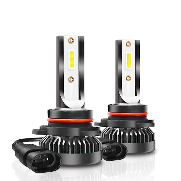 2x H4 9003 COB LED-strålkastare Kit 80W 8000LM Hög/Låg Stråle 6000K Vit HB4/9006