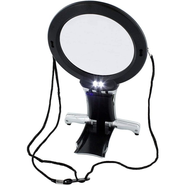 Led Magnifying Neck And Desk 6x Magnifier Vertical reading mirror