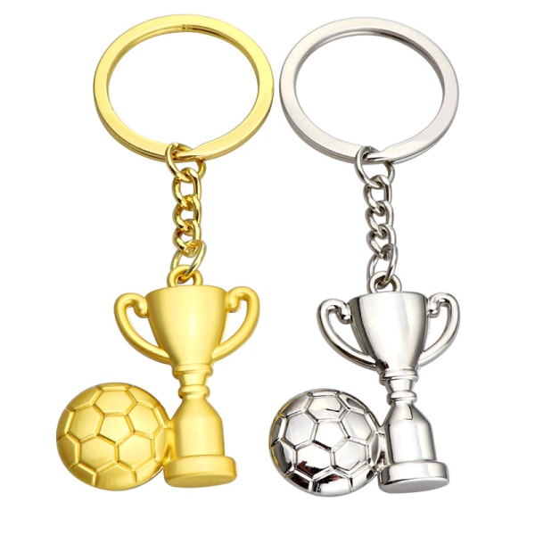 2PCS Cup Keychain Games Event Keychain Football Keychain