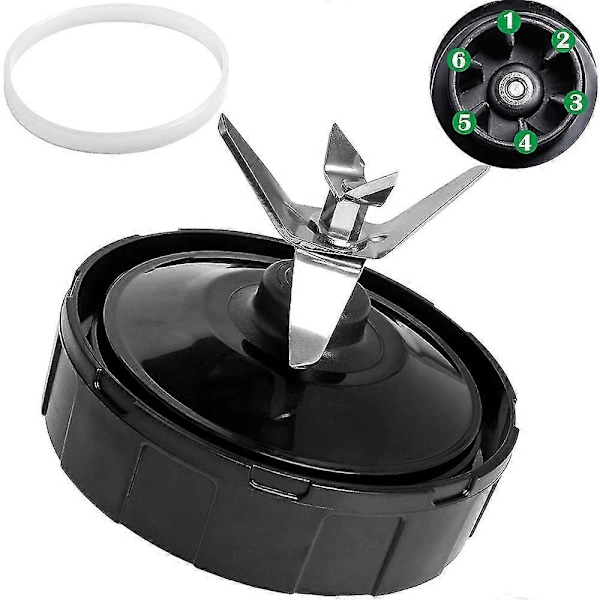 Ninja Blender Reservedele 6/7 Finner Ninja Blender Knivblad, Kompatibel Med Nutri Ninja Blendere 6 Fins