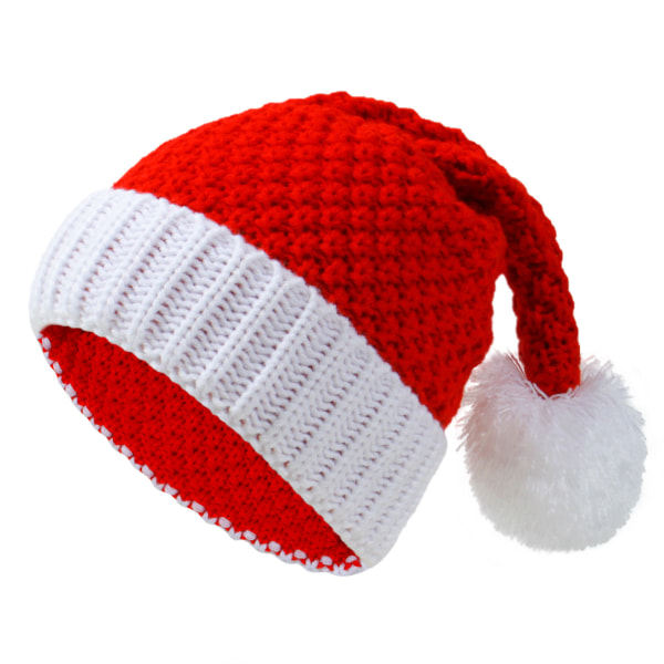 Unisex Julhatt Vinter Varm Stickad Tomtehatt