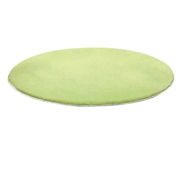 120cm Rund Fluffig Mjuk Matta Halkfri Golvmatta Mattkudde Sovrumsinredning Fruit Green