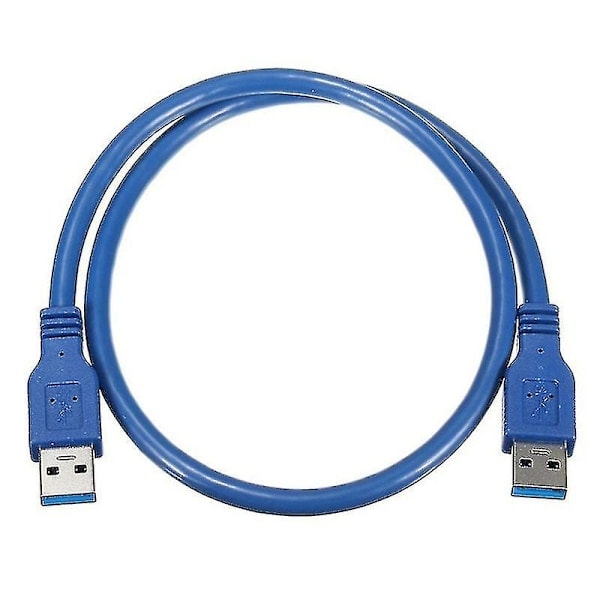Dobbelt USB-kabel med hanstik, USB til USB, til harddisk kabinetter, laptops, nyt