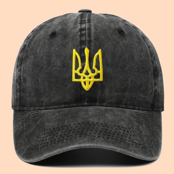 War Peace Caps Ukraina Nasjonalemblem Flagg Baseballcaps