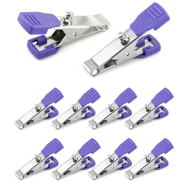 Veterinär Elektrodklämma, 10-pack Universell Exakt EKG/EKG Lemklämma Multifunktionell Klämadapter