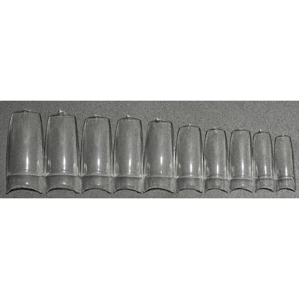 500 stk. Negletipper Løse Negle Akryl Negletipper Transparent