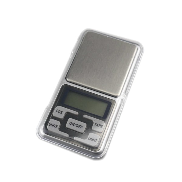 Digital våg i fickformat, Fickvåg, Smyckesvåg 0,01 - 200g Silver