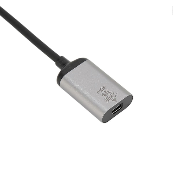 USB-C - DisplayPort-sovitin 4K 60Hz Alumiiniseos Plug and Play USB-C - Mini DP -sovitin kannettavalle tietokoneelle, puhelimelle, tabletille