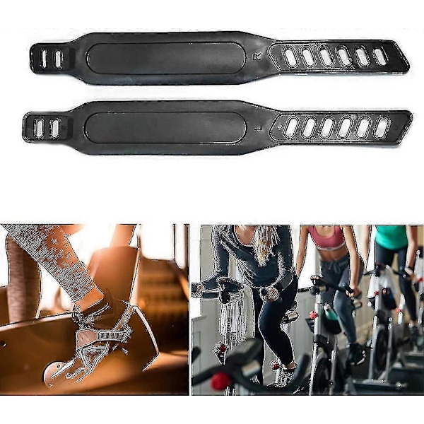 Kuntopyörän poljinhihnat, kestävä säädettävä pituus, yleismallin poljinhihna spinning-pyörään kotikuntosalille, 1 pari