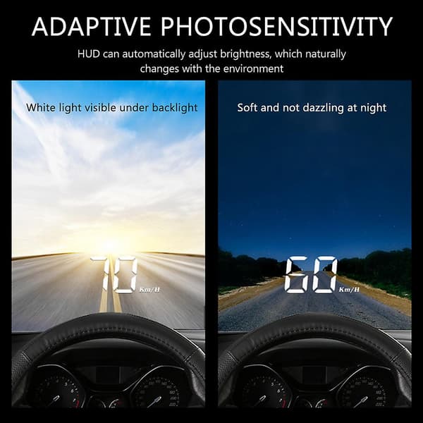 OBD HD Bil Display Kompakt Bærbart Design Bil Heads Up Display til Alle Køretøjer M1