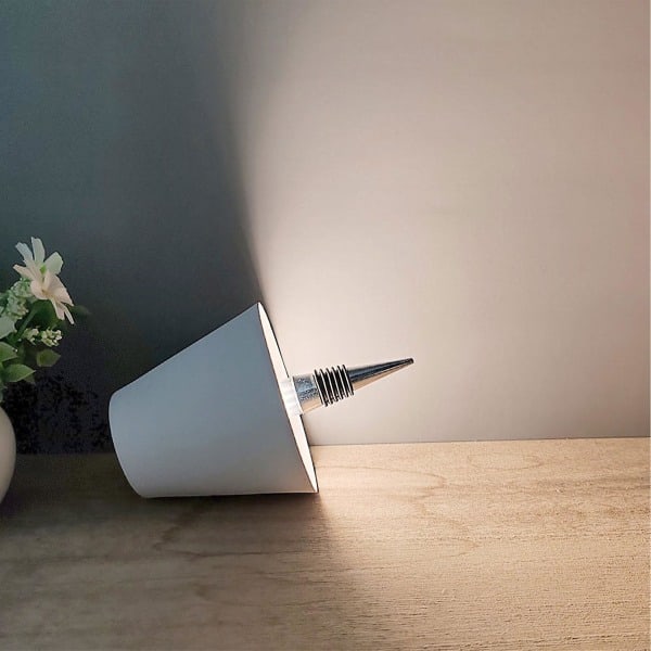 Trådlös flasklamp, touch 3-färgs dimbar LED-flasklamp för festbarer [LGL] Vit White