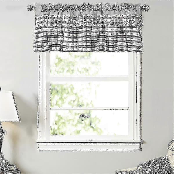 Gardiner kompatibla med köksfönster med kappa och draperier Light grey 74cmx90cm