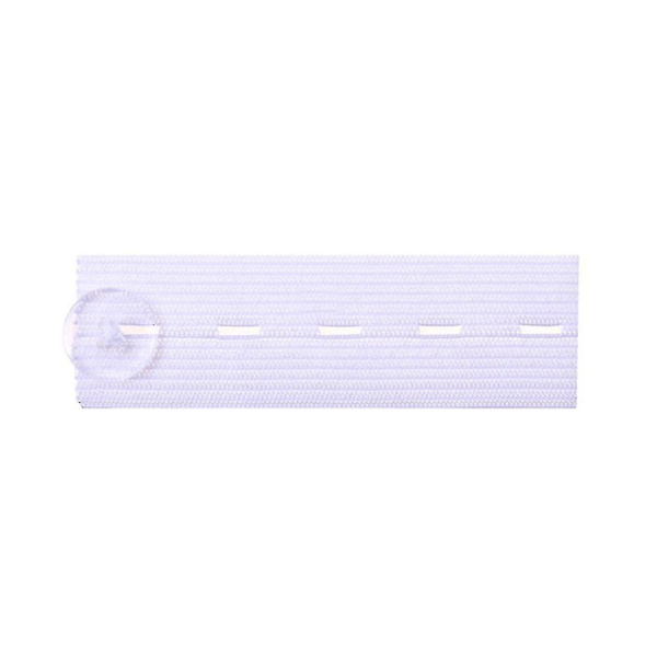 Vyötärön pidennysnappi housuihin Raskausfarkut Elastinen vyötärön laajennin White 1PC