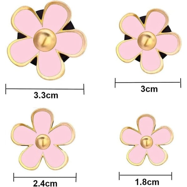Crday Luftventil Klips Bil Luftfrisker Tusindfryd Blomster Luftventil Dekorationer Gave