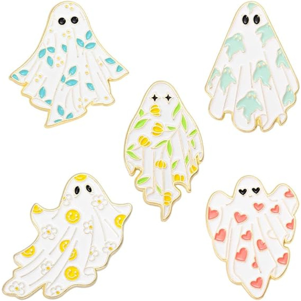Söta Spöken Emblempinnar Boo-tiful Emblempinnar Halloween Spöklikt Spöken Broscher Lapel Badge Cartoon