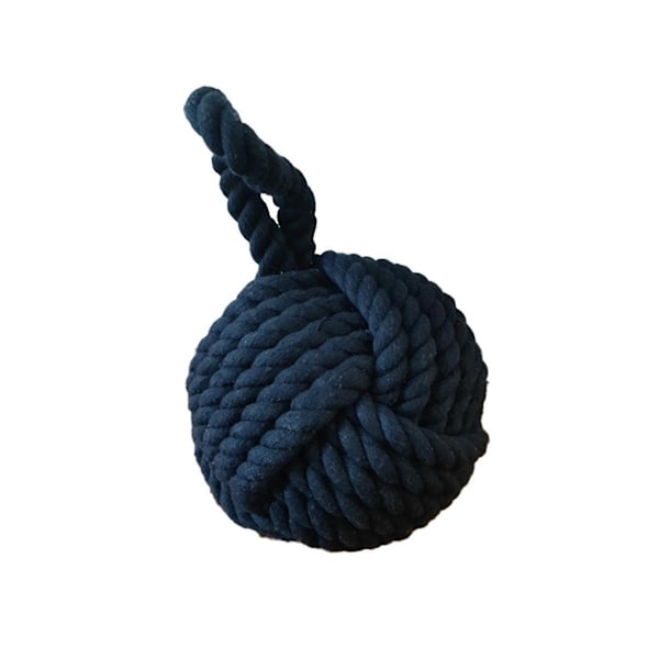 6-tommers Dia. Monkey Fist Tauknute Dørstopper Nautisk Knute Dørstopper Dekor Duk Vekt Vekt