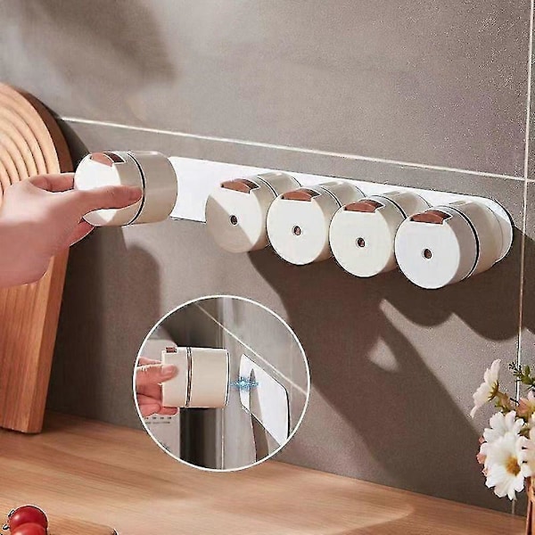 6 st Magnetisk Kryddburk med Kryddställ, Kryddburk i Glas, Väggmonterad Magnetisk Kryddbehållare, Lock med Sil och Hällpip, Lämplig för Kylskåp-