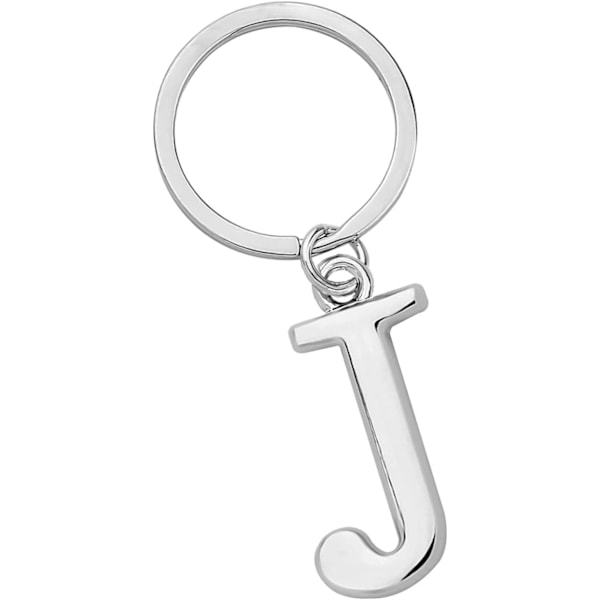 Nyckelring Bokstav - Initial Bokstav Nyckelring Charm Bokstav J