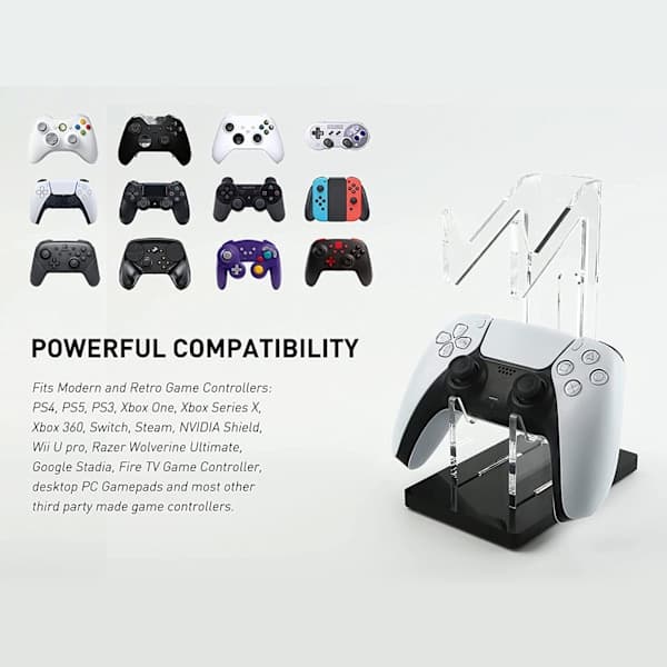 Universal Dobbelt Controller Holder til Xbox ONE Switch Controller Stativ Spiltilbehør Byg Spilbeslag