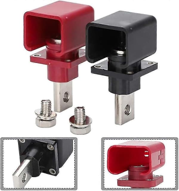 300A Batterikontakt av Koppar, Litiumbatteri, Genom Vägg, Högström Koppar (2 st)