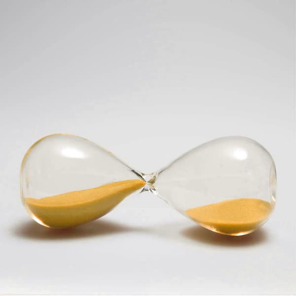 Timeglas, farverige og moderne, sandtimer inspireret glas 30 minutter, kontorbordsdekoration