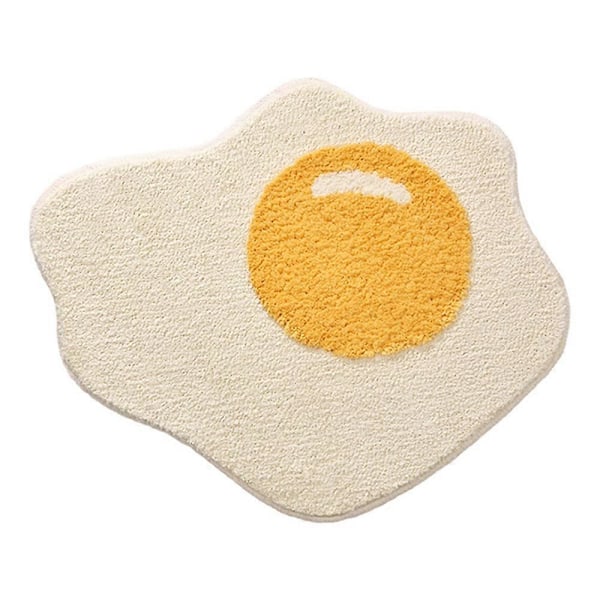 Pocherat Ägg Matta Barnmatta Tecknad Matta Halkfri Matta Mjuk Bekväm Absorberande