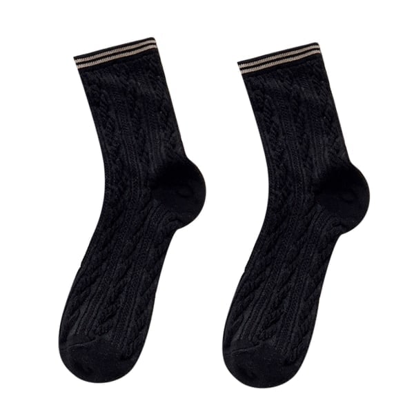 Jacquardsockor för damer för höst och vinter, familjeset med julstrumpor