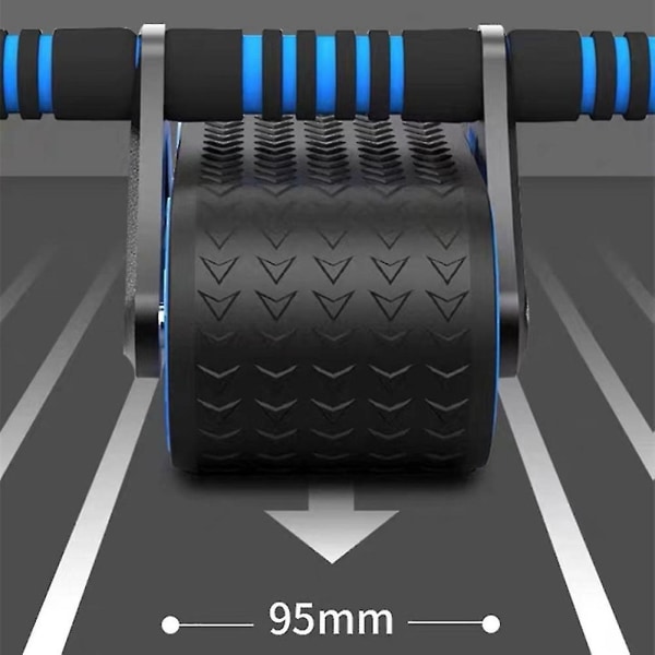 Magehjul med automatisk retur - Treningsutstyr for magemuskler, krølling, hjemmebruk blue