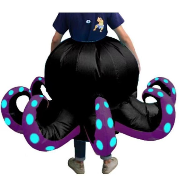 Blæksprutte Kostume Voksen Halloween Cosplay Oppustelig Dragt Kvinder Mænd Performance Nederdele Karneval Party Maskot Klæd Dig Ud Rekvisitter purple One Size