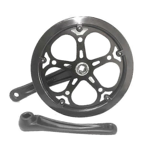 Cykelfällbar Cykel Vevparti 52T 170mm Cykel Vevset Tandplatta Enkelhastighetscykel Diamanthålsdrev Tillbehör