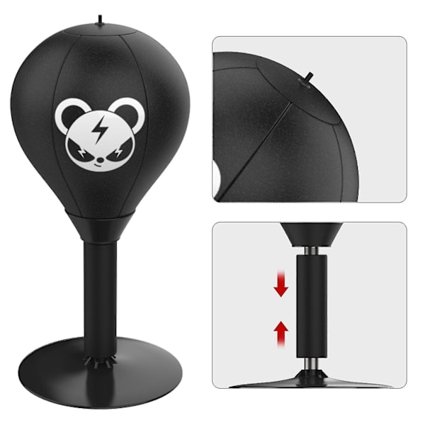 Punching Bag Stress Buster - Bordmodel Punching Bag med Stærke Sugekopper - Stresslindring ved Hårdt Arbejde Monkey