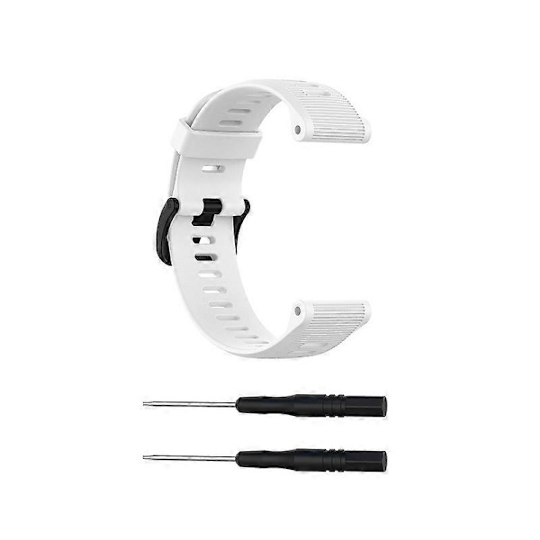 Silikoninen kellon ranneke Garmin Forerunner 945 -kelloon White