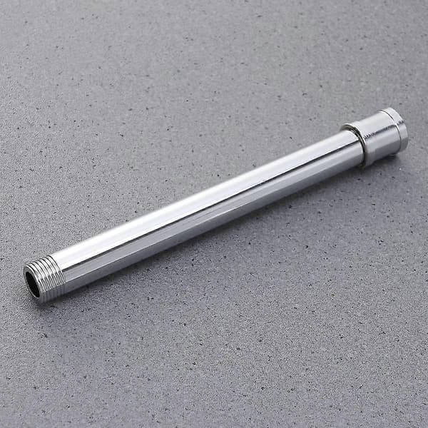 20 cm Lång Duscharm Förlängningsrör Duschhuvud Användning Rostfritt Stålrör (silver)